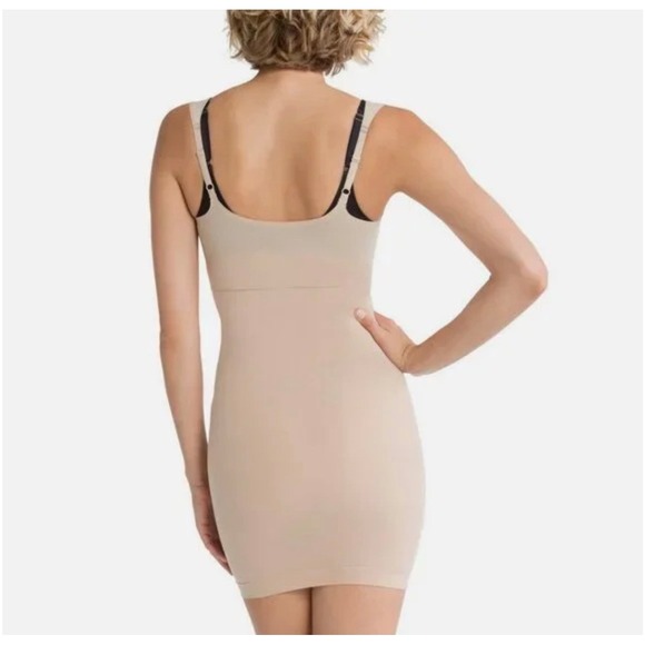 SPANX Simplicity Smoothing Open Bust Full Slip Camisole Shapewear Nude Size L - Picture 12 of 12